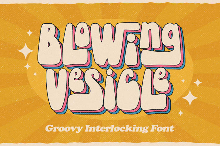 Blowing Vesicle Font