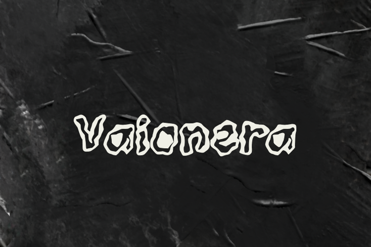 Preview of v Vaionera Font