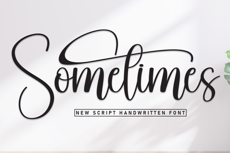 Preview of Sometimes Font