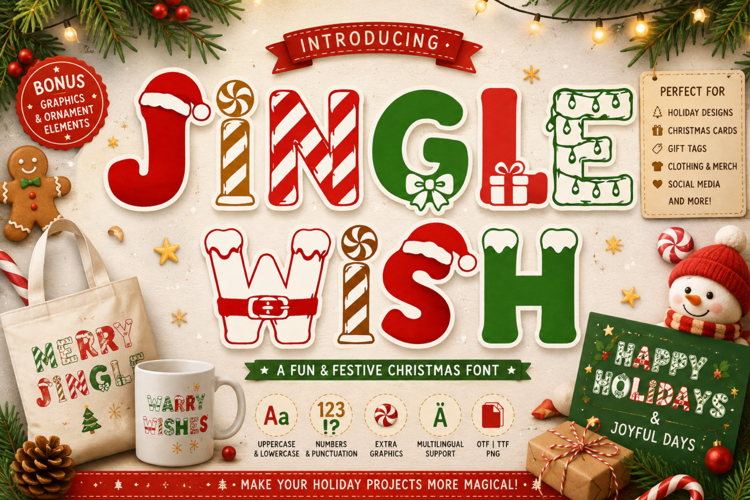 Preview of Jingle Wish Font