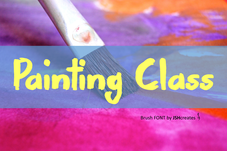 Preview of Painting Class Font