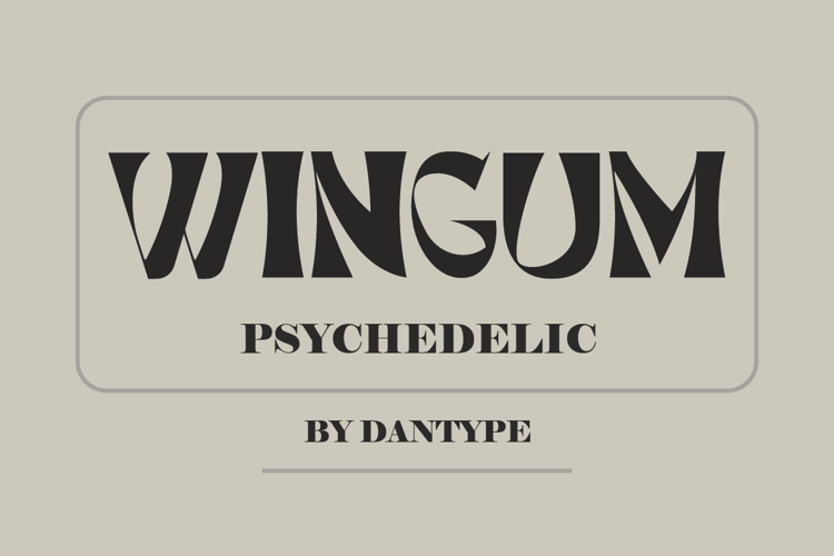 Preview of Wingum Font