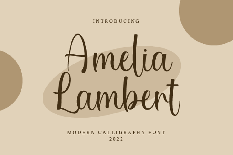 Amelia Lambert Font