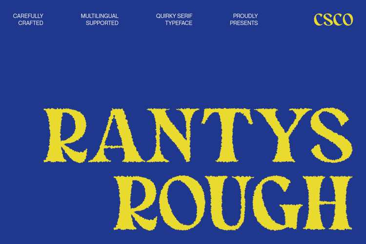 Preview of Rantys Rough Font