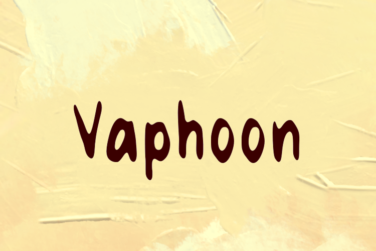 Preview of v Vaphoon Font