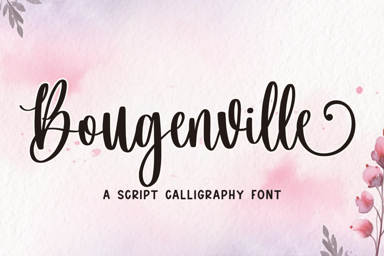 Preview of Bougenville Font