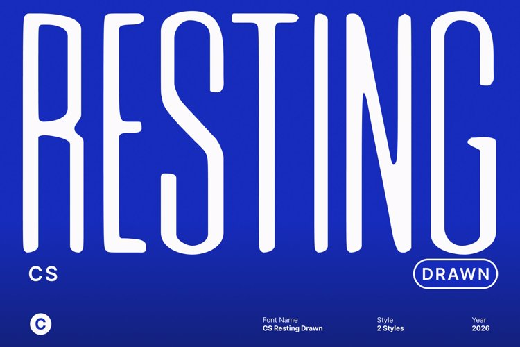 Preview of CS Resting Drawn Font