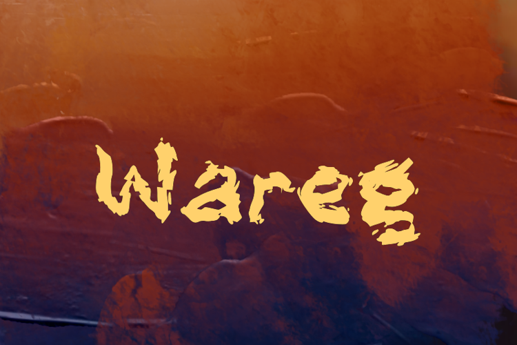 Preview of Wareg Font