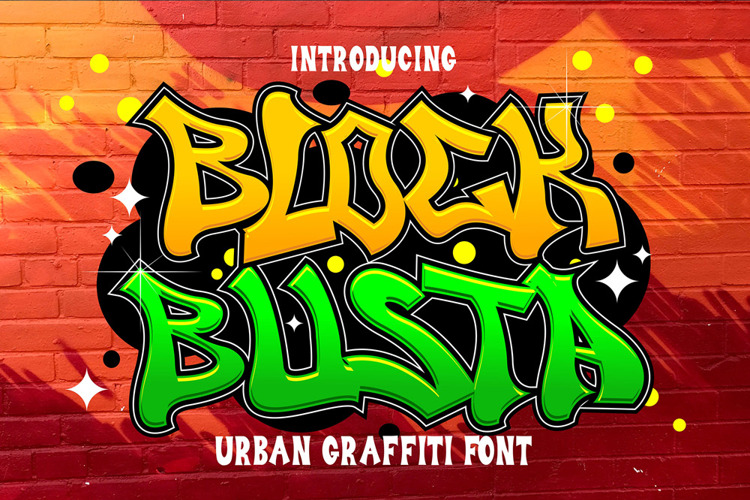 Preview of Block busta Font