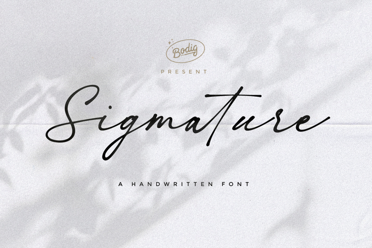 Sigmature Font