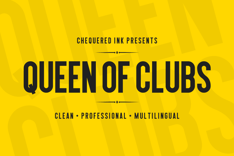 Queen of Clubs Font