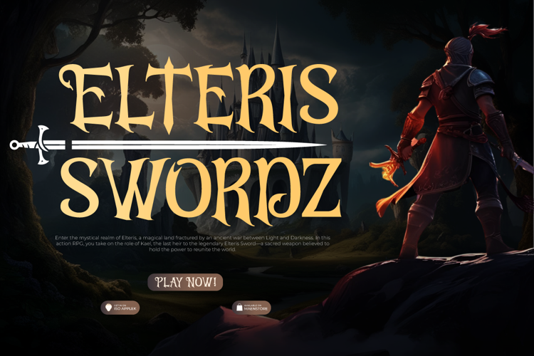 Preview of Khan Blade Font