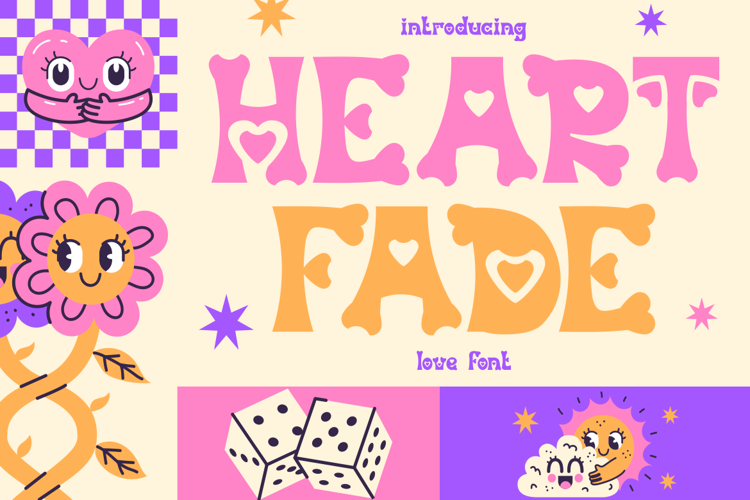 Preview of Heart Fade Font