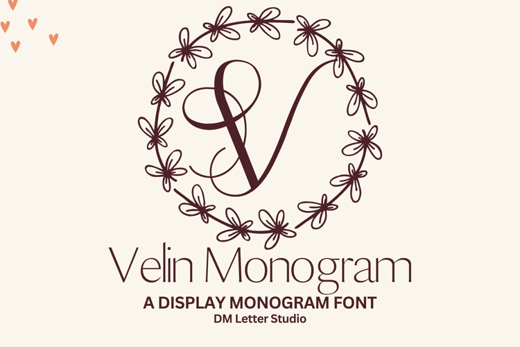 Preview of Velin Monogram Font