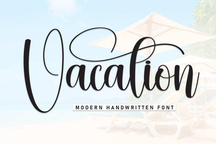 Preview of Vacation Font
