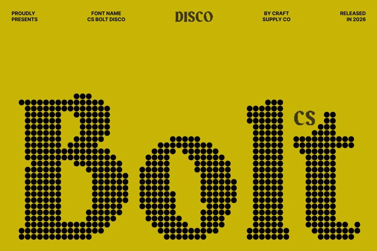 Preview of CS Bolt Disco Font