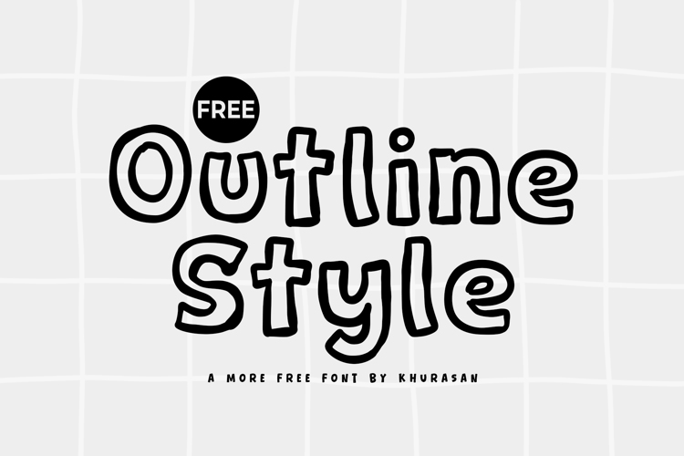 Preview of Outline Style Font
