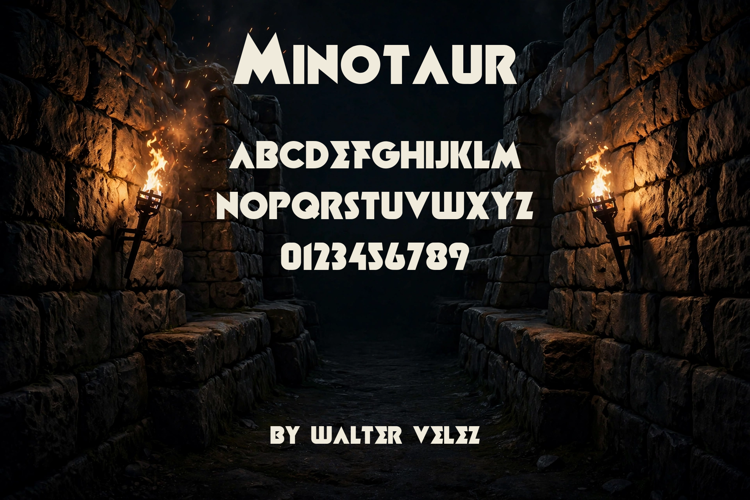 Preview of Minotaur Font