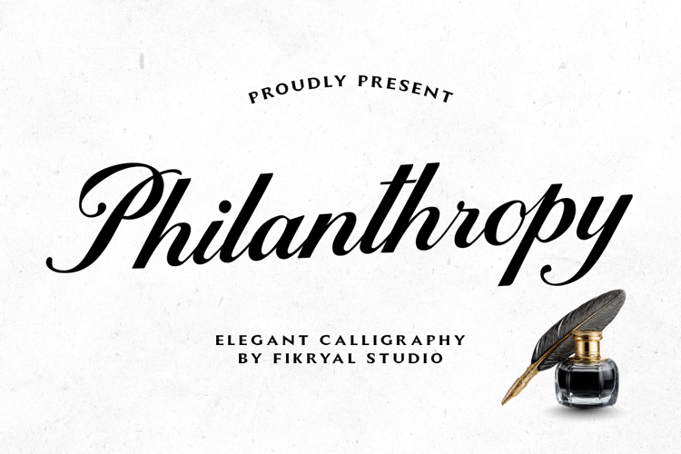Preview of Philanthropy Font