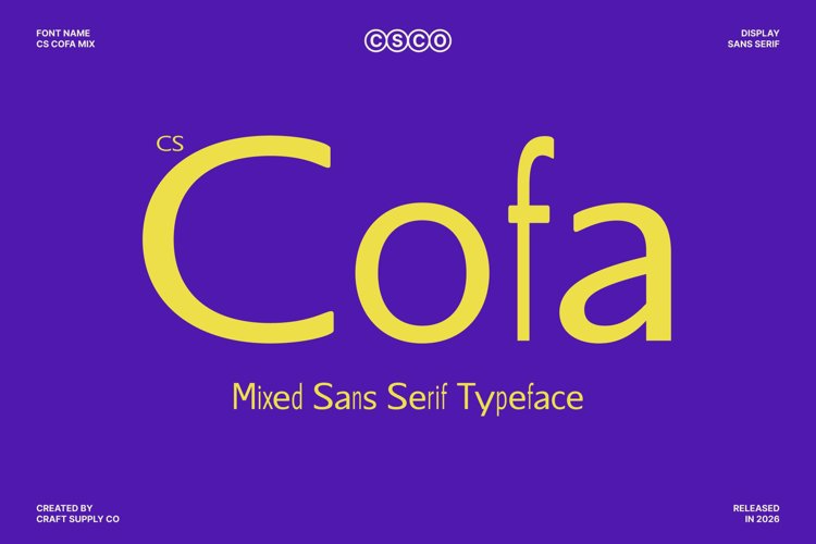 Preview of CS Cofa Mix Font