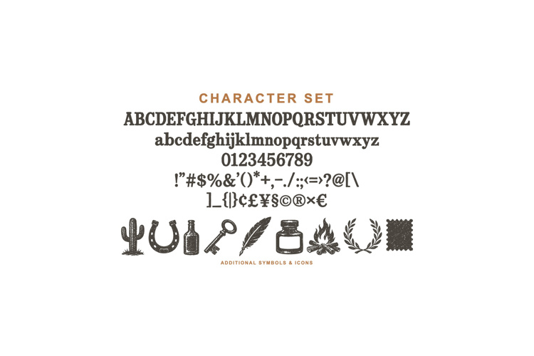 Preview of Tarnpress Font