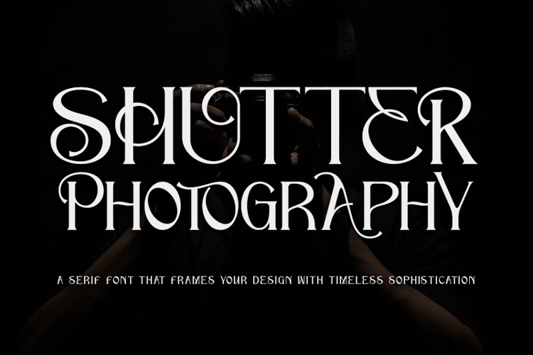 Shutter Photography Font