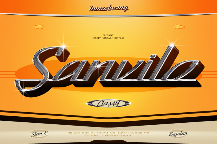 Preview of Sanvilo Font
