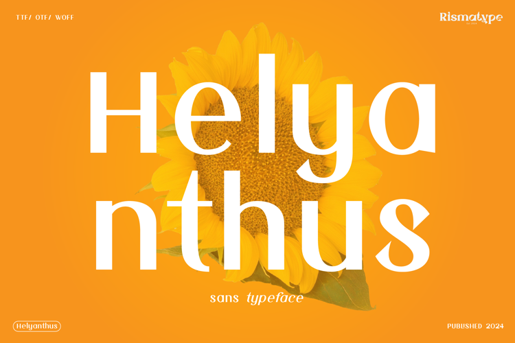 Preview of Helyanthus Font