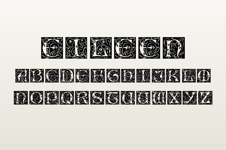 Preview of Eileen Caps Font