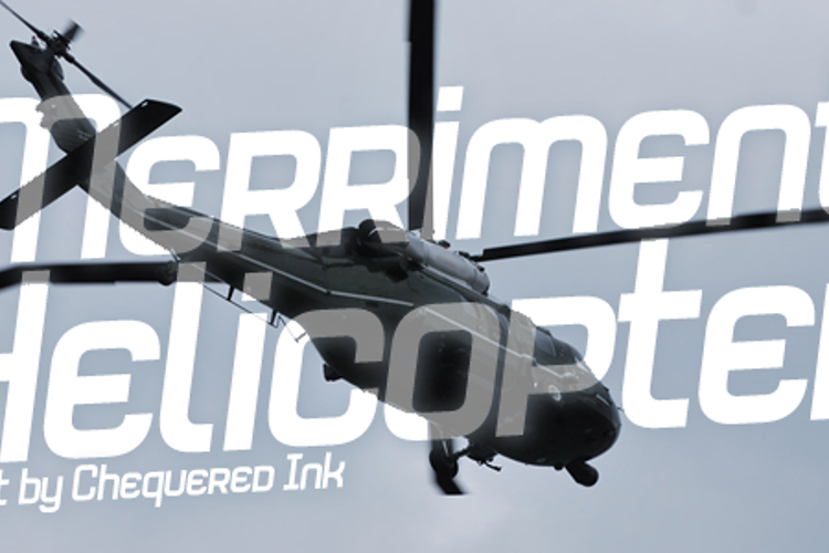 Merriment Helicopter Font