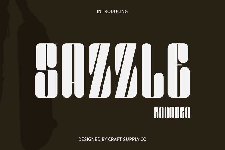 Sazzle Rounded Font