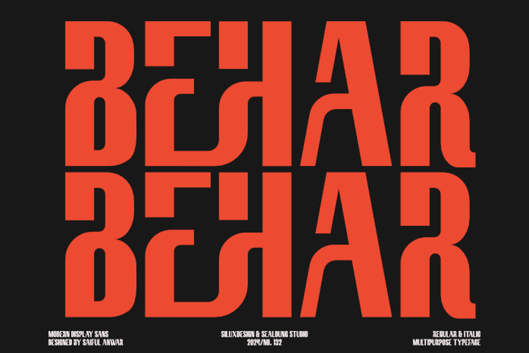 Preview of Behar Font