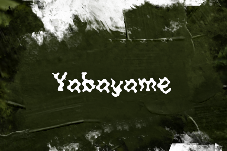 Preview of y  Yabayame Font