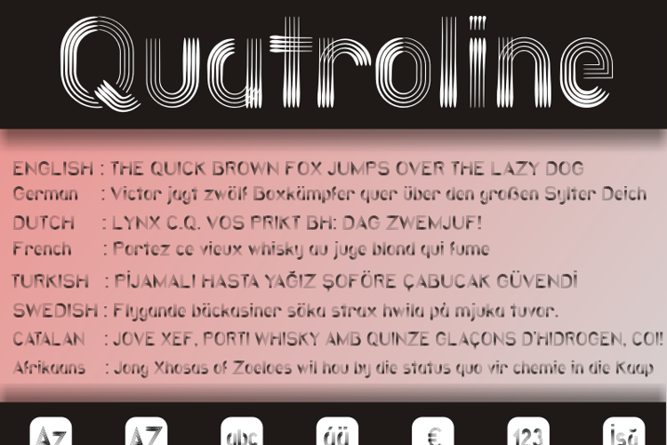 Quatroline Font