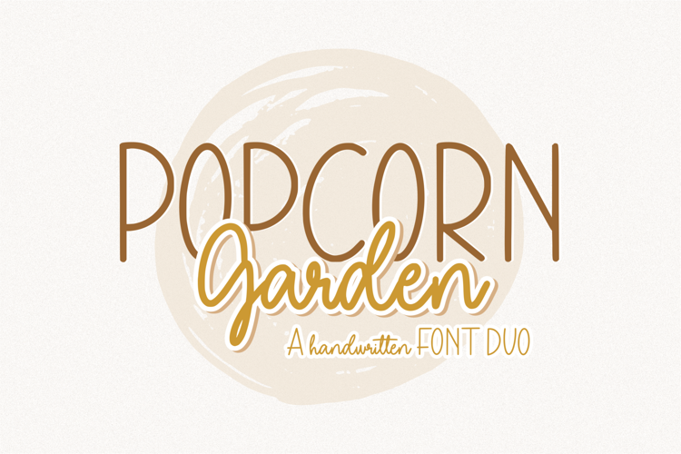 Popcorn Garden Tall Font
