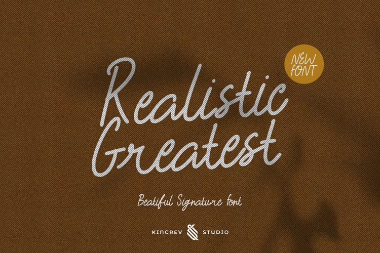 Realistic Greatest Font