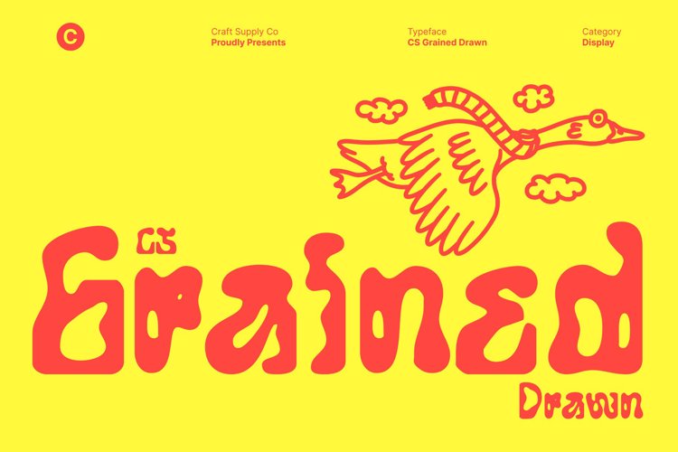 Preview of CS Grained Drawn Font