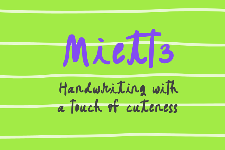 Preview of Miette Font