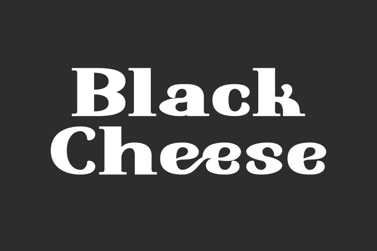 Black Cheese Font