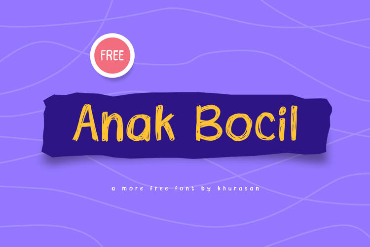 Preview of Anak Bocil Font