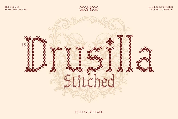 Preview of CS Drusilla Stitched Font