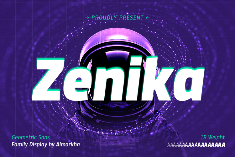 Preview of Zenika Font