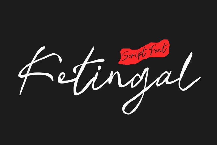 Preview of Ketingal Font