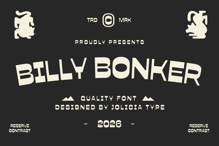 Preview of Billy Bonker Font