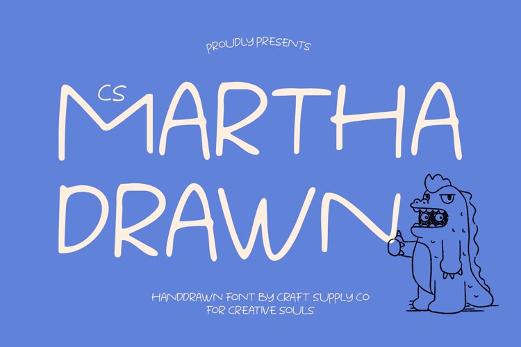 Preview of CS Martha Drawn Font