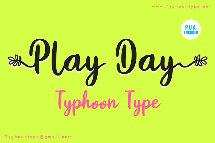 Play Day - Font