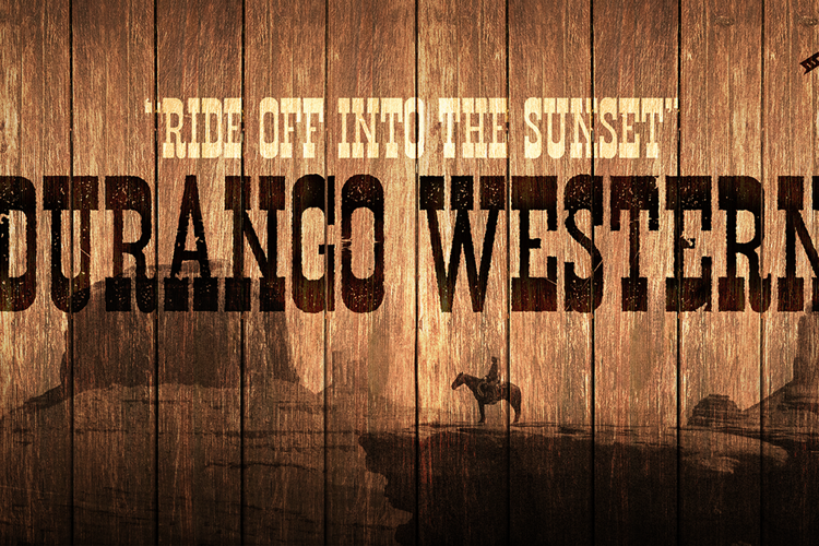 Durango Western Eroded Font