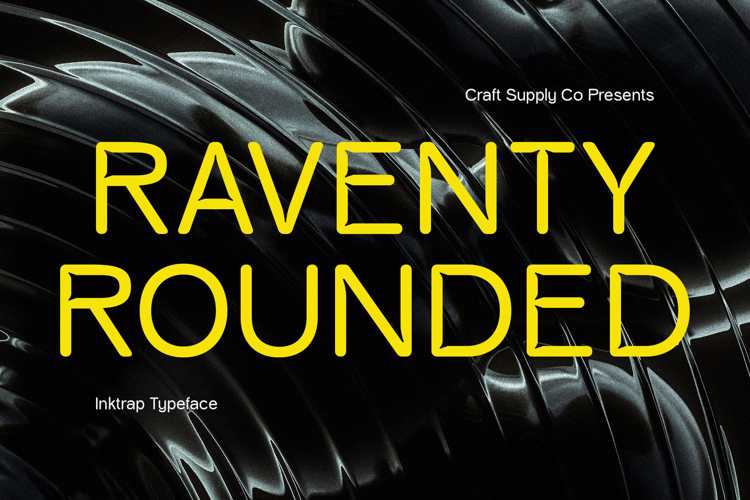 Preview of Raventy Rounded Font
