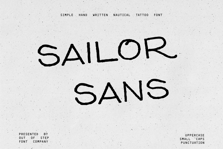 Preview of Sailor Sans Font