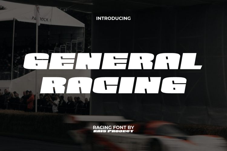 Preview of General Racing Font
